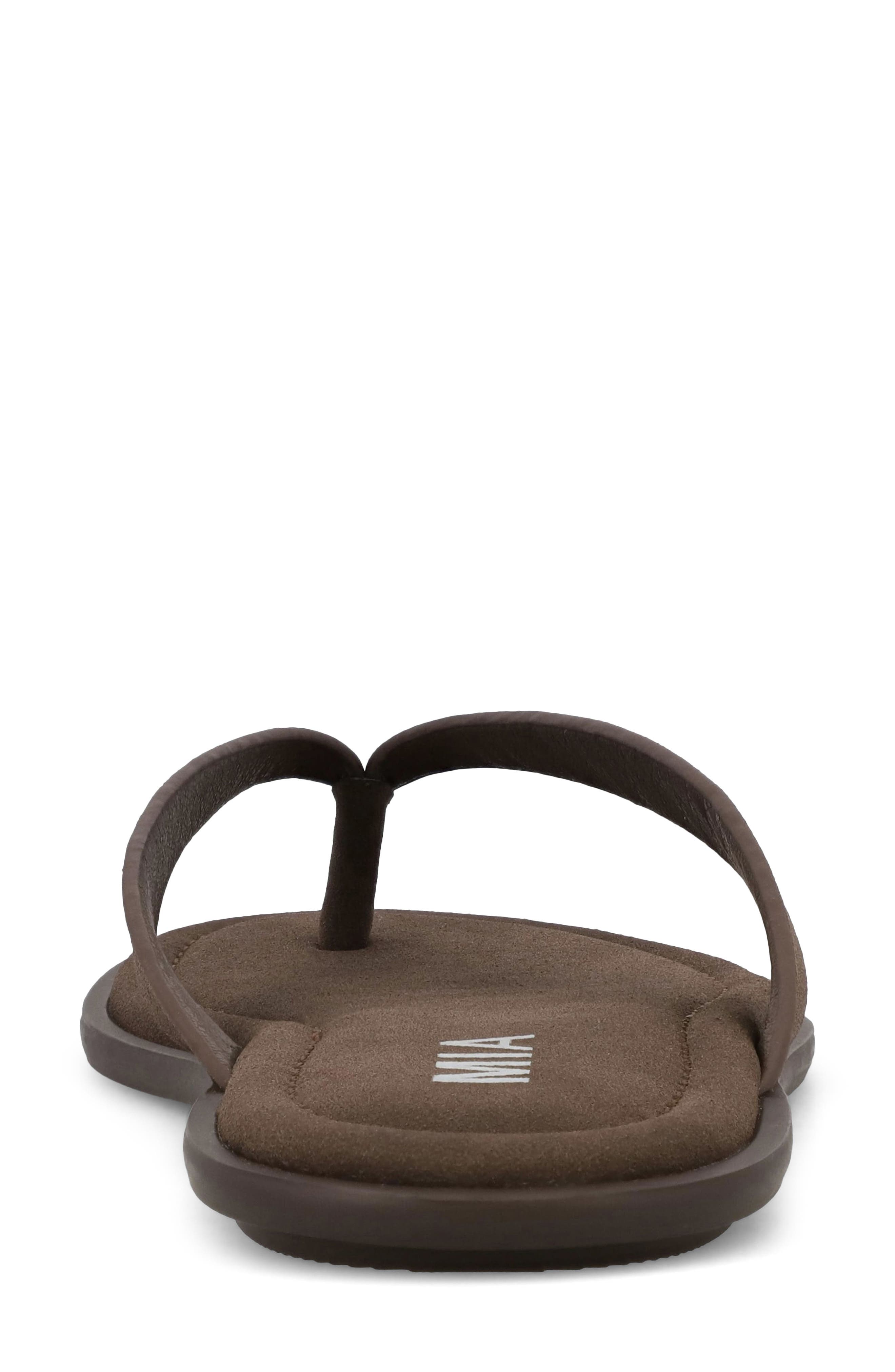 MIA Sydni Flip Flop, Alternate, color, Chocolate
