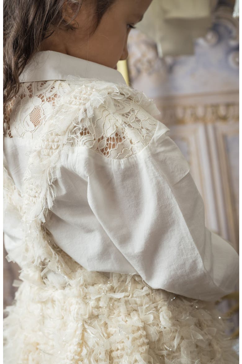 Ivanna Blouse and Skirt Set, Alternate, color, Ivory