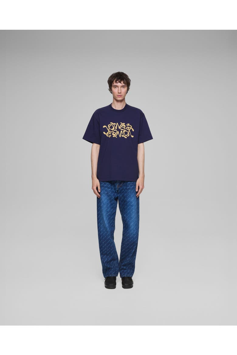 Double Scribble Tee, Alternate, color, Navy