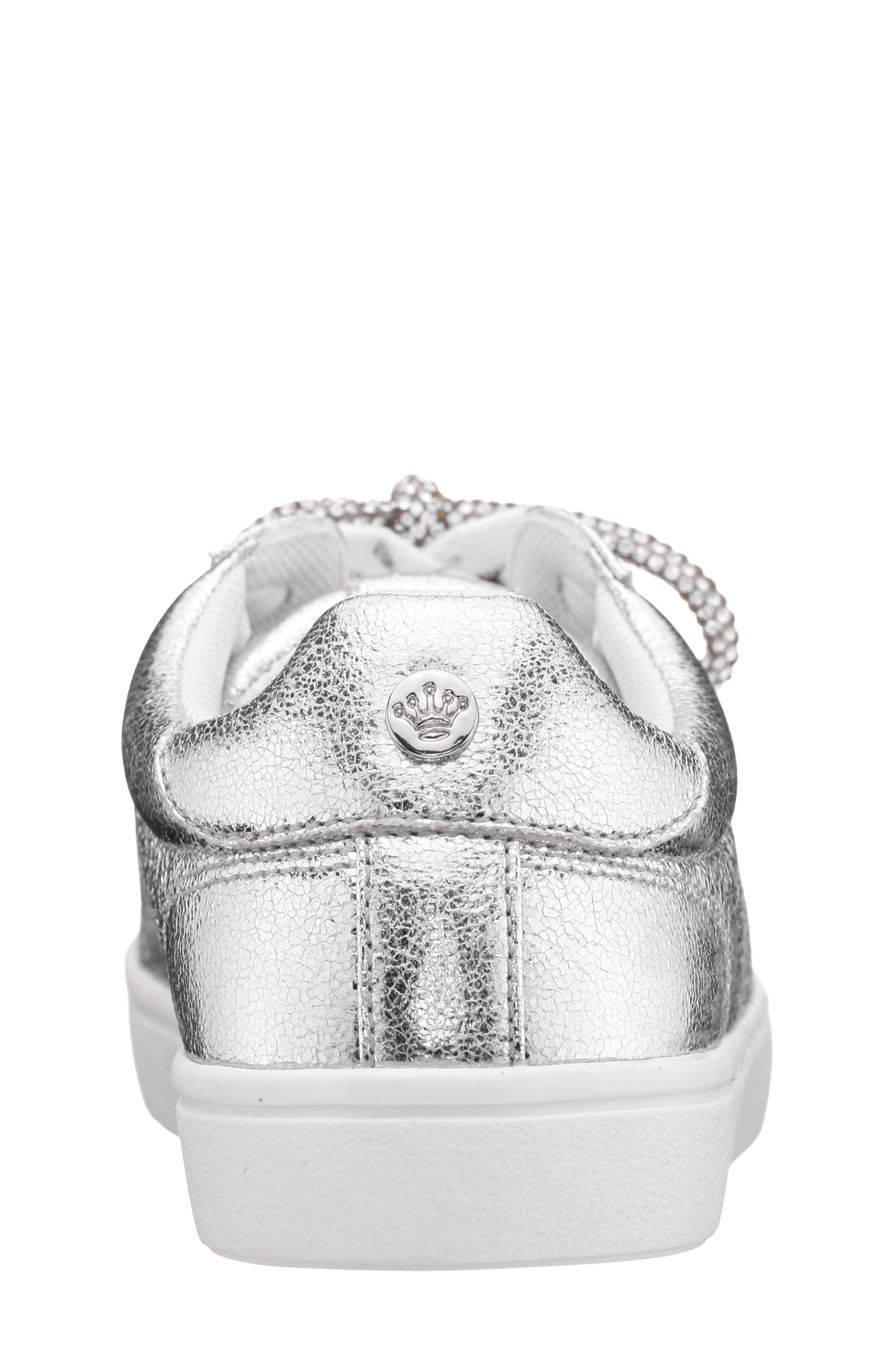 Nina Kids' Kalen Sneaker, Alternate, color, Silver Chrome