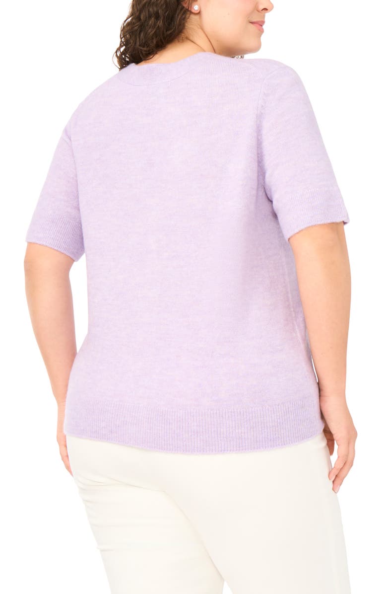 Halogen<sup>®</sup> Elbow Sleeve Cardigan, Alternate, color, Soft Lavender