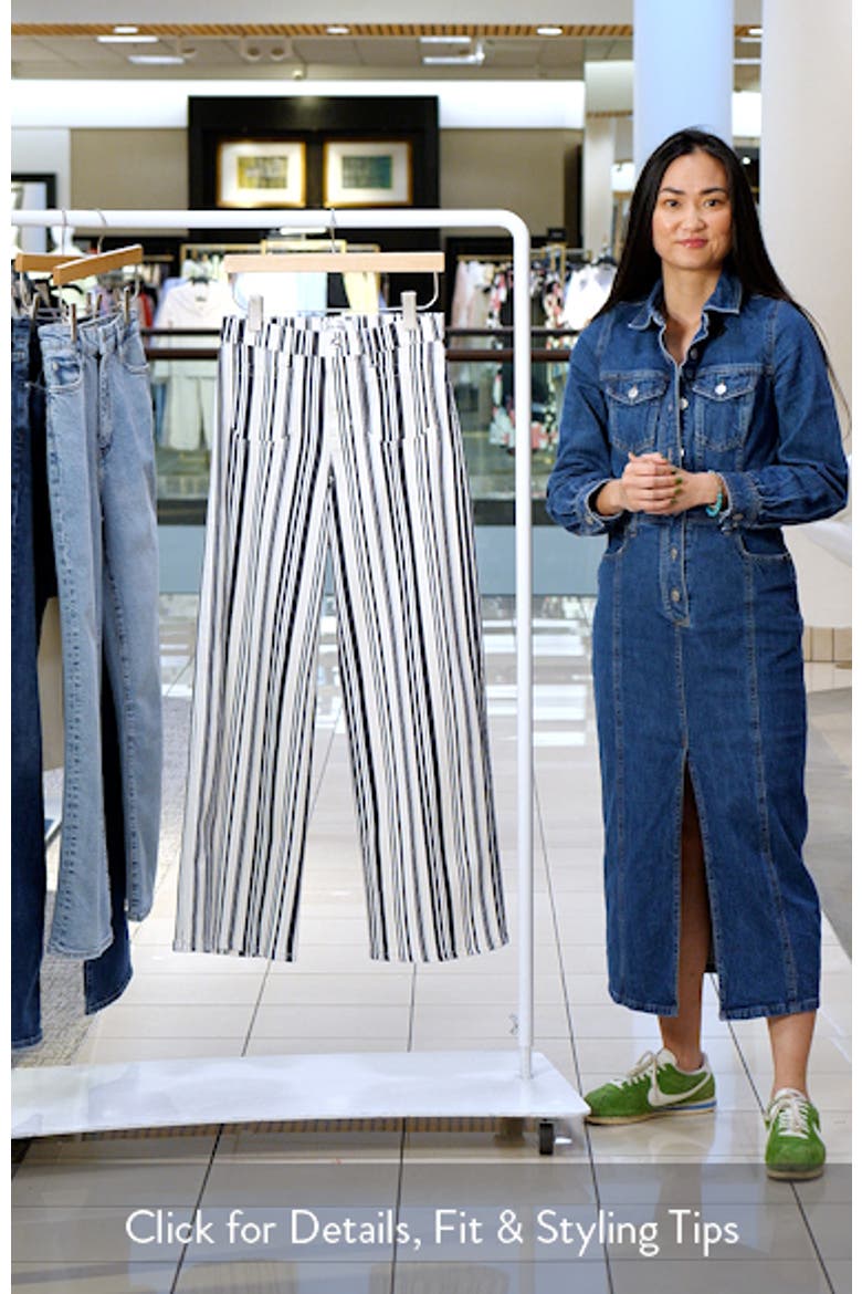 Le Slim Palazzo Patch Pocket High Waist Wide Leg Jeans video