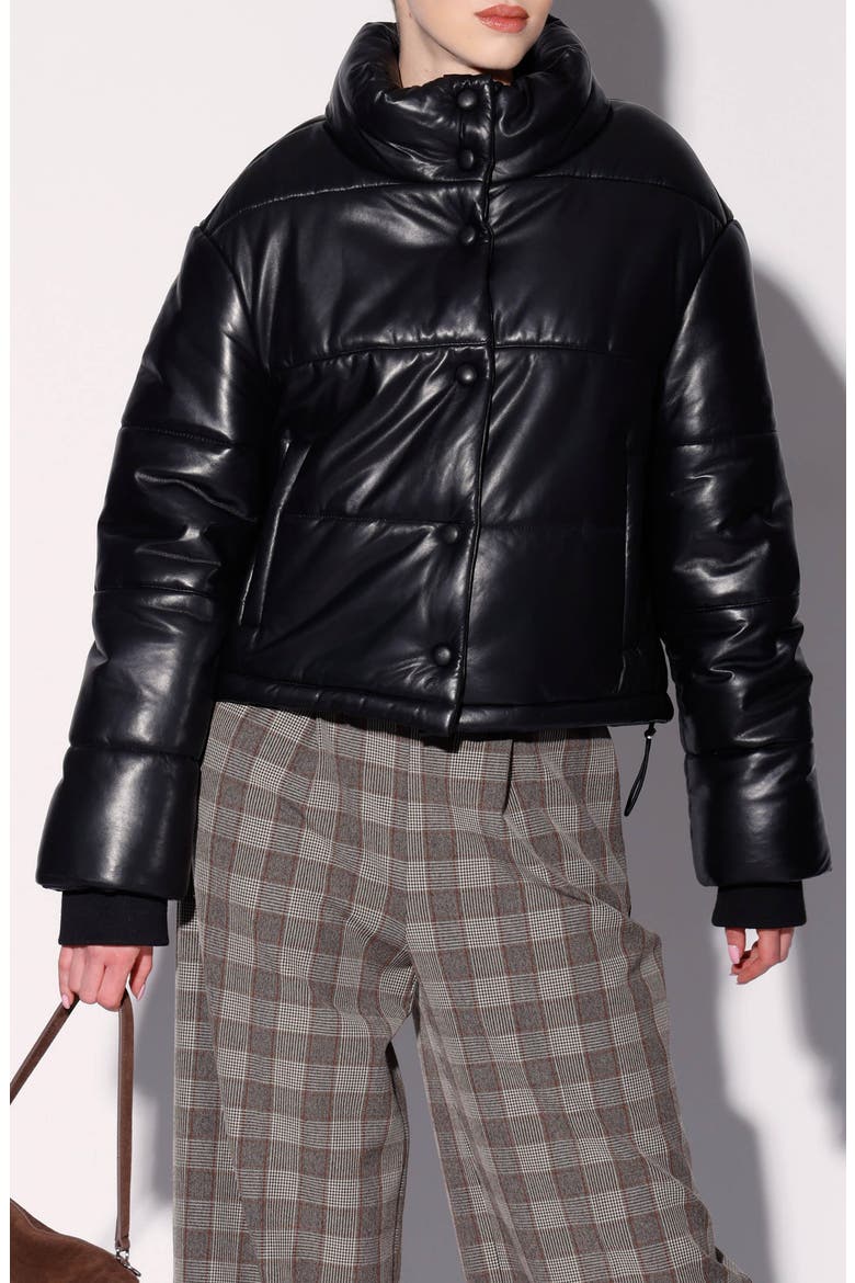 Jesse Quilted Leather Jacket, Main, color, BLACK
