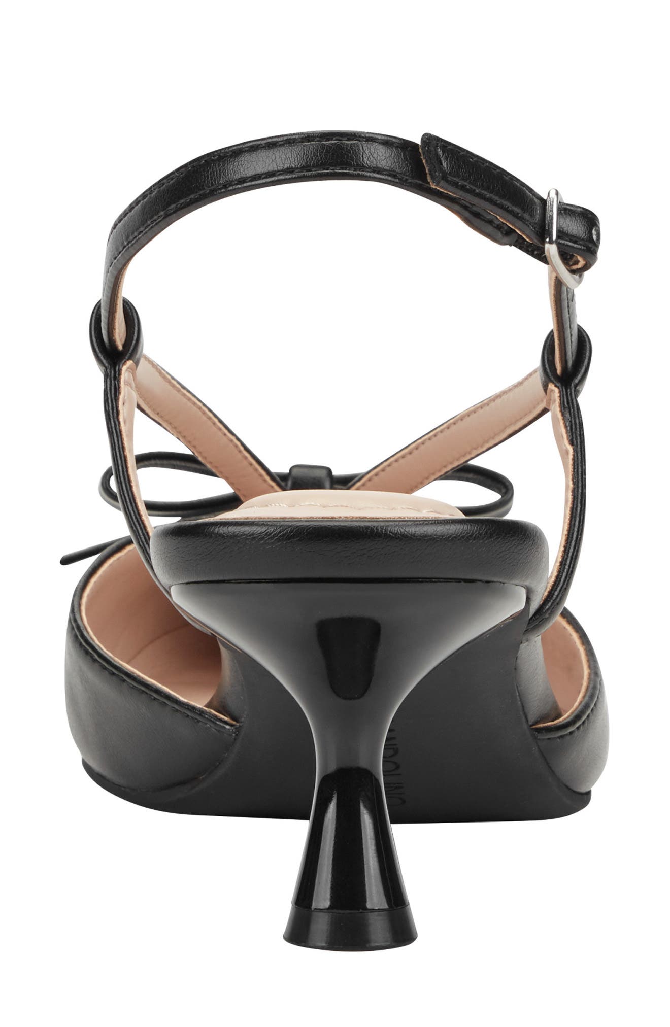 Bandolino Macruz Bow Slingback Pump, Alternate, color, Black