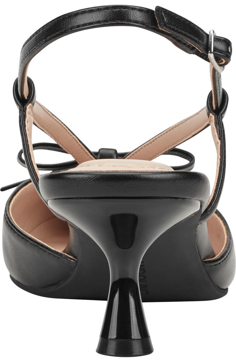 Bandolino Macruz Bow Slingback Pump, Alternate, color, Black