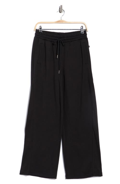 Jessica Simpson Pocket Fleece Wide Leg Pants In Gray