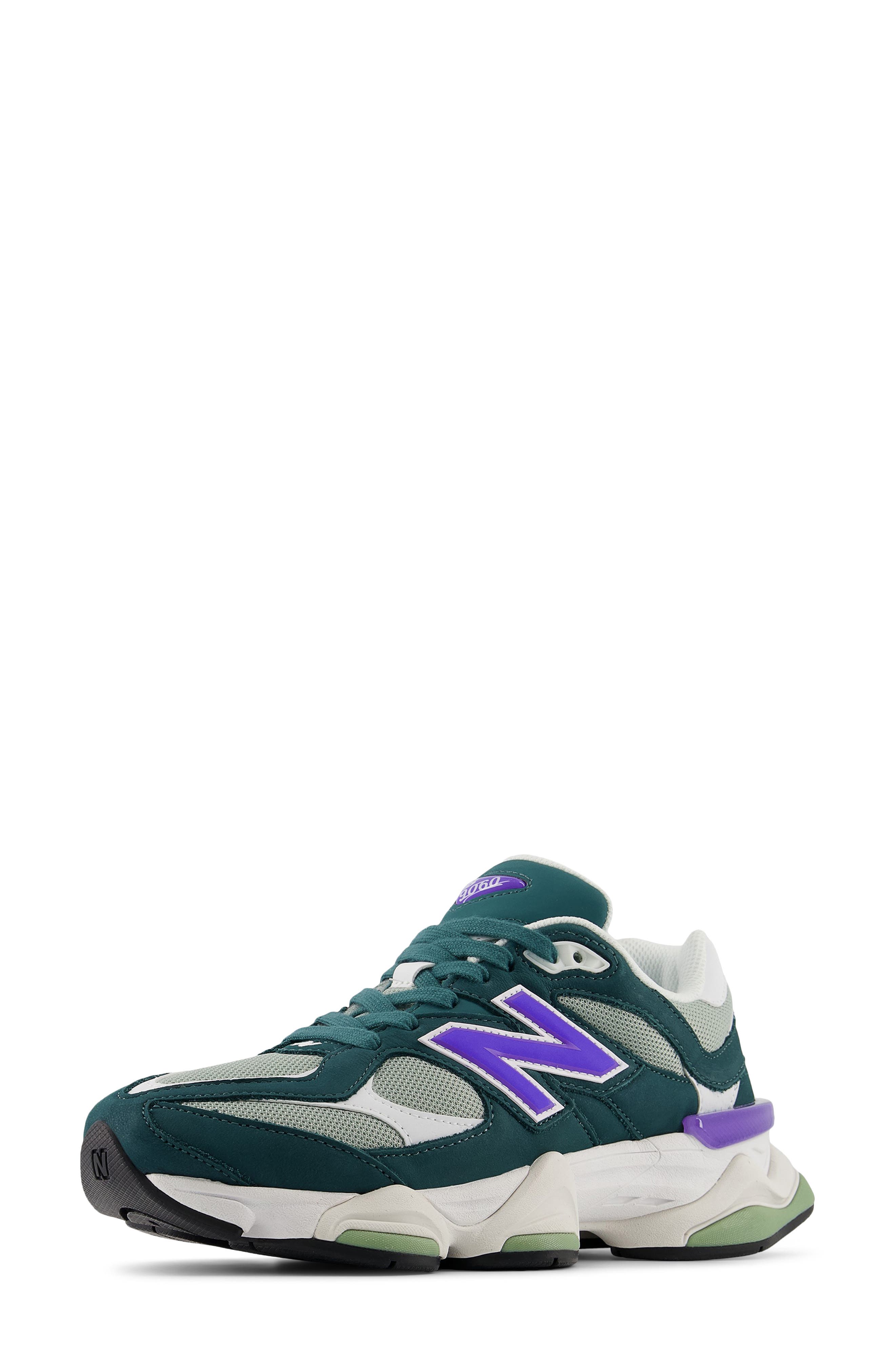 New Balance Gender Inclusive 9060 Sneaker, Alternate, color, New Spruce/ Electric Indigo