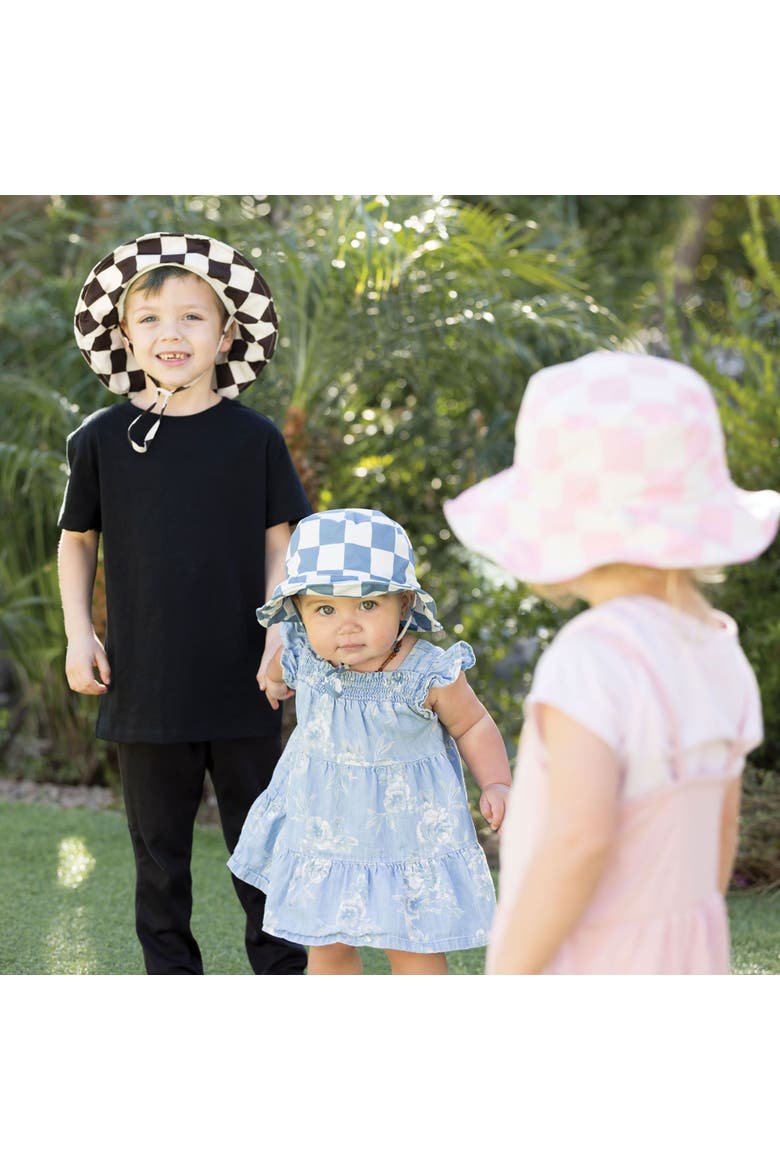 Sun Hat with UPF 50+ UV Protection and Adjustable Brim, Alternate, color, Black Checkers