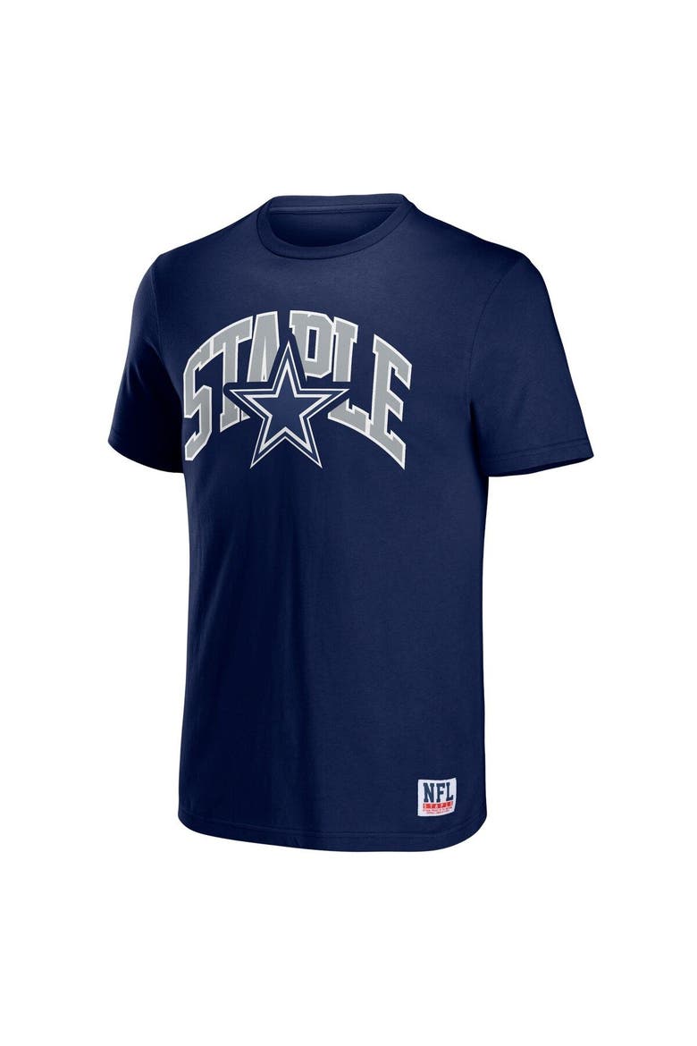 Men's NFL x Staple Navy Dallas Cowboys Logo Lockup T-Shirt, Alternate, color, Navy