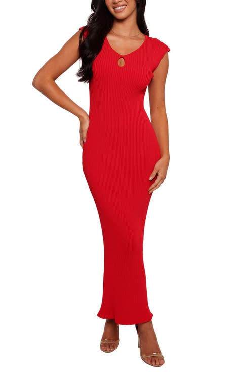 Robin Keyhole Rib Maxi Sweater Dress