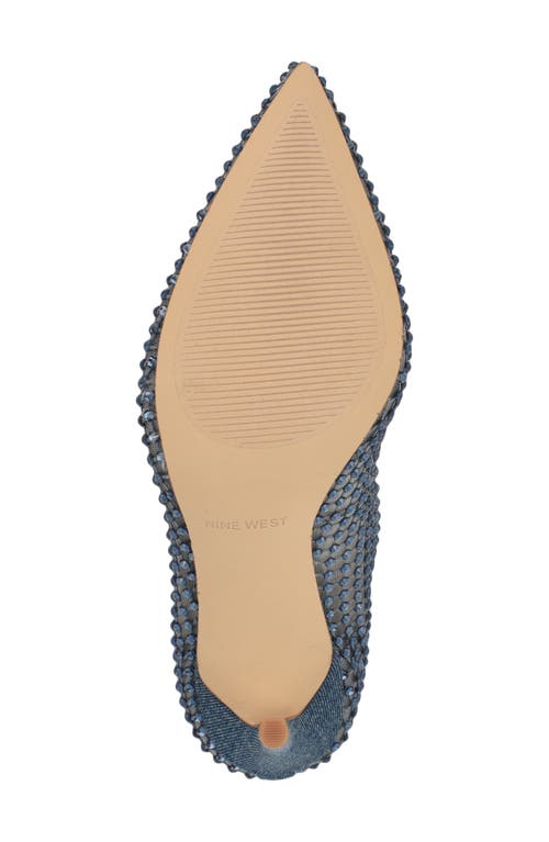 NINE WEST NINE WEST FRESHE CRYSTAL EMBELLISHED PUMP