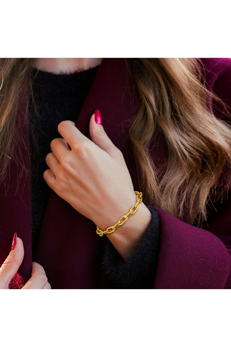 Oval Link Chain Bracelet 10k Yellow Gold, Alternate, color, Yellow Gold