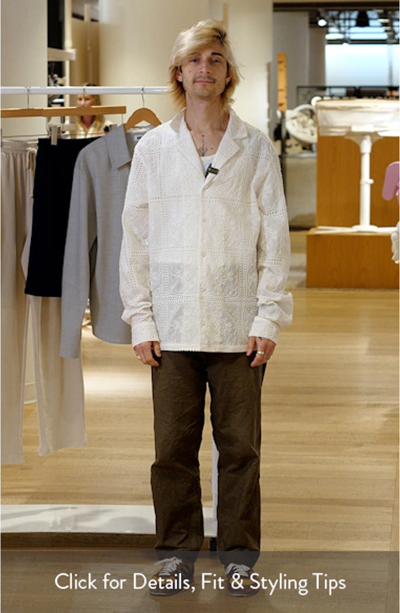 Montauk Embroidered Long Sleeve Camp Shirt, sales video thumbnail