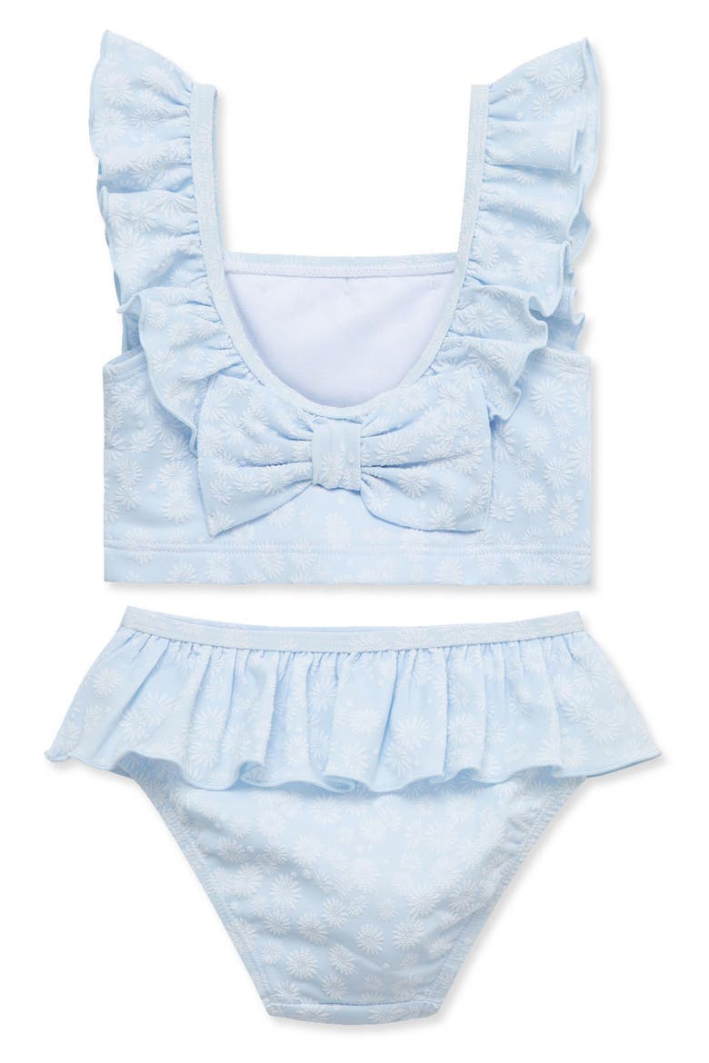 Daisy Ruffled UPF 50+ Two-Piece Bikini, Alternate, color, BLUE