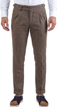 Maceoo Pleated Straight Leg Jeans