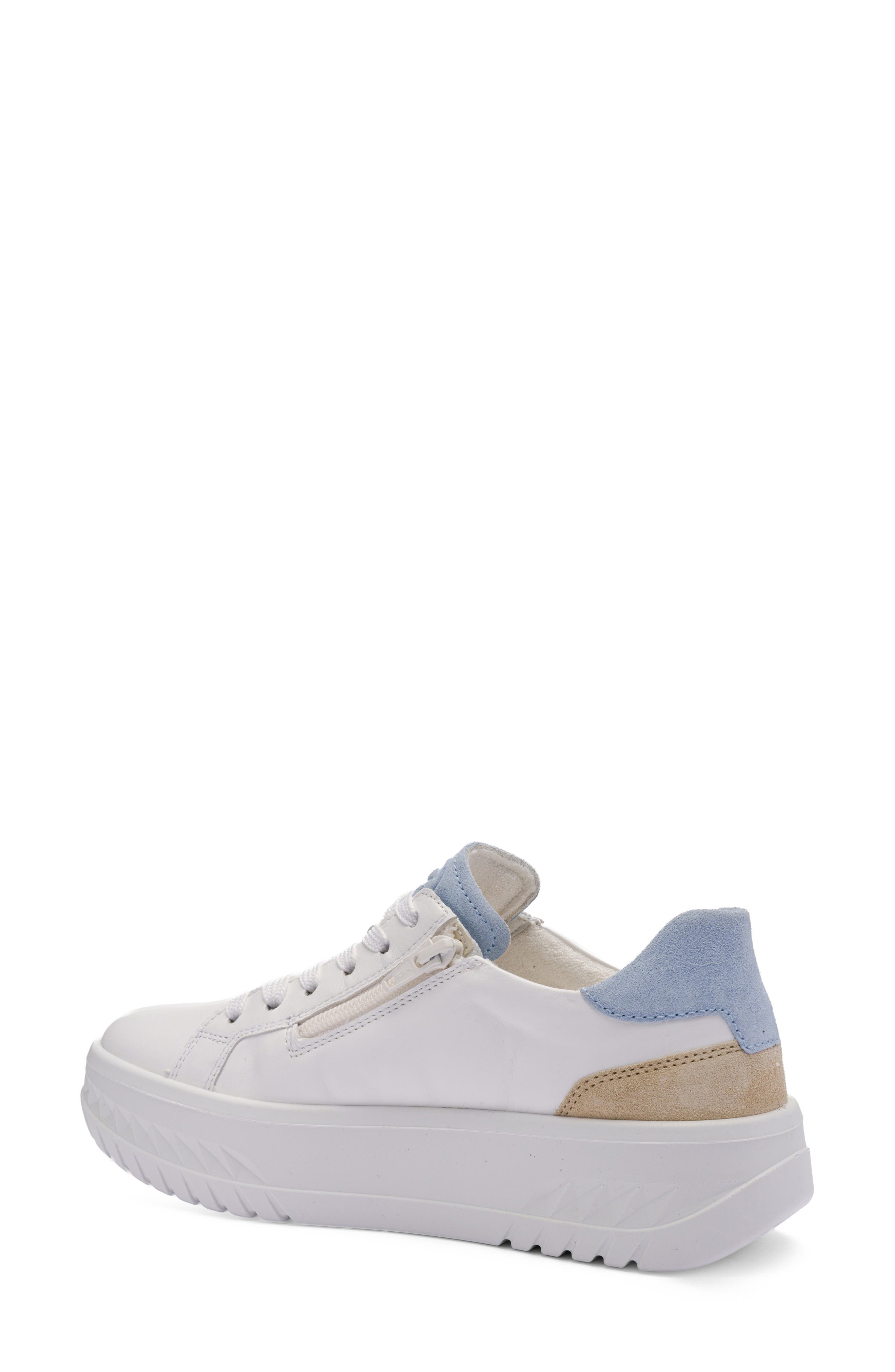 ara Meridian Platform Sneaker, Alternate, color, White/ Beach/ Cielo