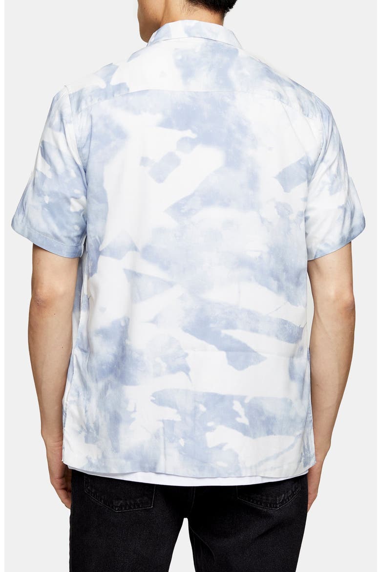 Mist Revere Short Sleeve Button-Up Camp Shirt, Alternate, color, BLUE