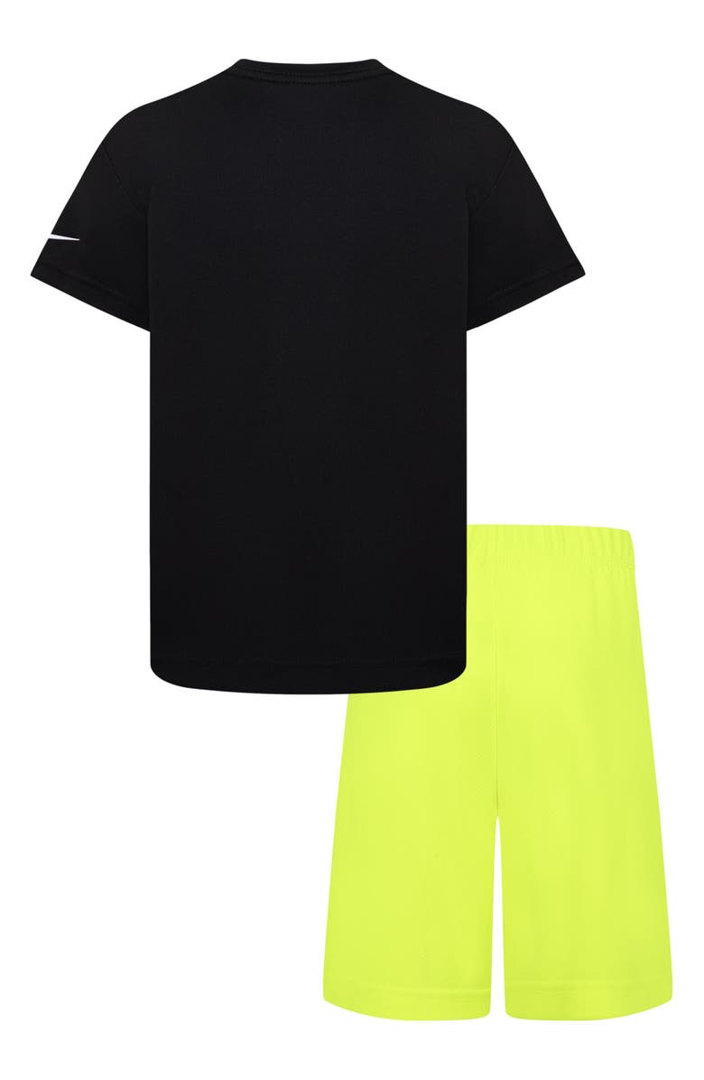 3 Brand Kids' Dri-FIT Wordmark Logo T-Shirt & Shorts Set, Alternate, color, 