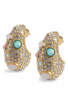 Kurt Geiger London Crystal Pavé Dome Drop Earrings