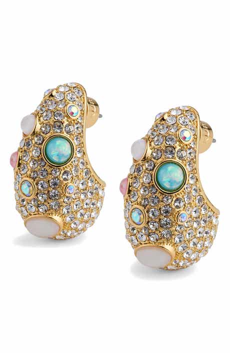 Kurt Geiger London Crystal Pavé Dome Drop Earrings