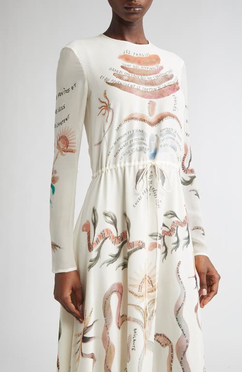 Altuzarra Sybbeline Long Sleeve Silk Georgette Maxi Dress