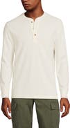 Lands' End Long Sleeve Thermal Waffle Henley