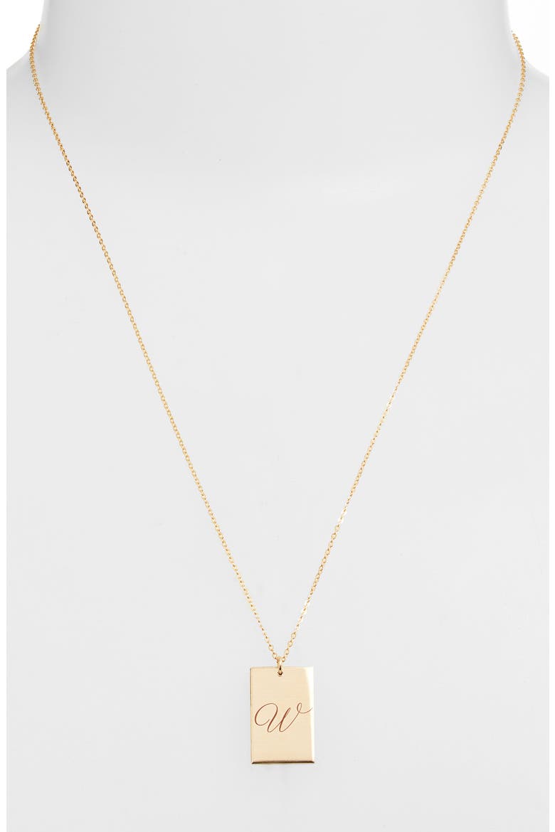 Stella Initial Pendant Necklace, Alternate, color, GOLD / W