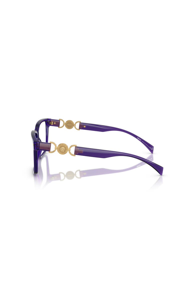 Versace 56mm Rectangle optical glasses, Alternate, color, Violet