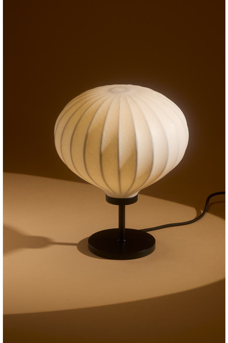 Nimbus 9" LED Table Lamp with Black Finish and White Balloon Dome Shade, Bulb Included, Alternate, color, Classic black