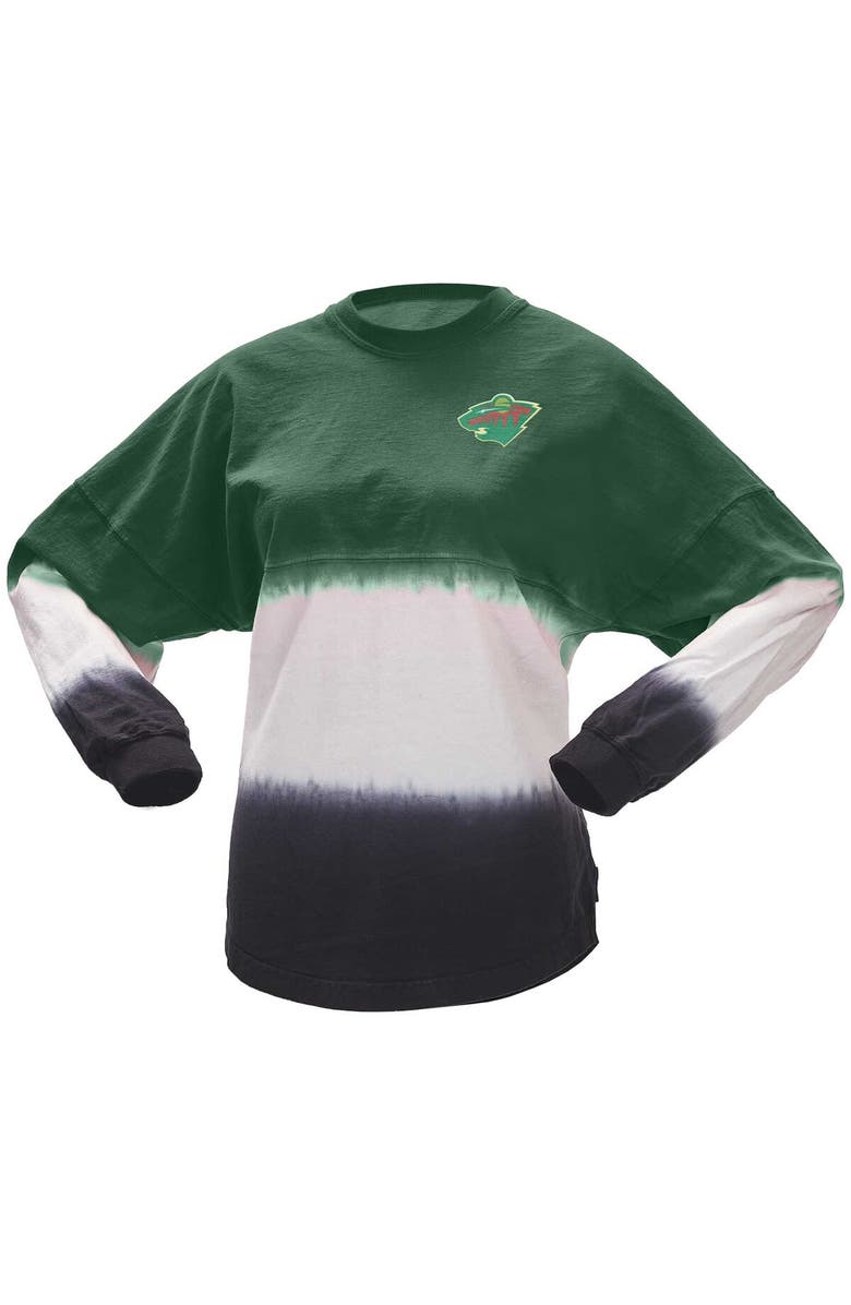 SPIRIT JERSEY Women's Fanatics Branded Green/Black Minnesota Wild Ombre Long Sleeve T-Shirt, Alternate, color, Green