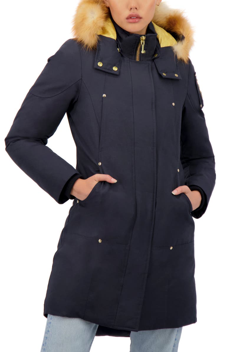 Moose Knuckles Grand Métis Down Parka with Genuine Fox Fur Trim, Main, color, 