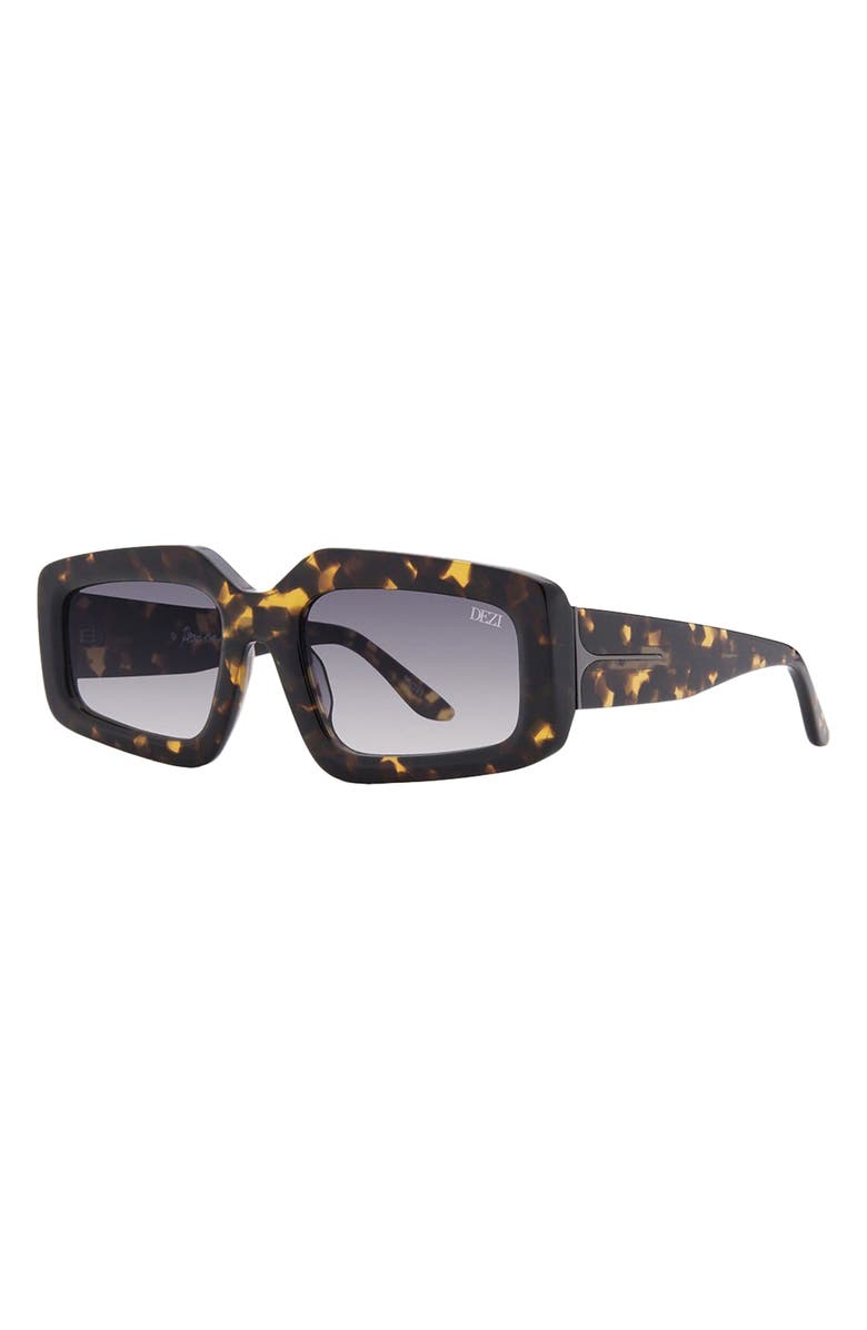 DEZI Read the Room Gradient Square Sunglasses, Alternate, color, Tortoise / Smoke Gradient