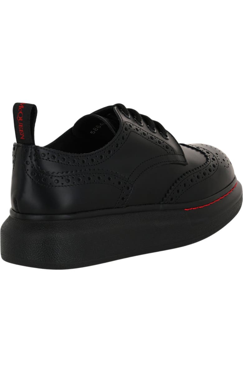 McQueen Liquid Brogue Derby, Alternate, color, Black