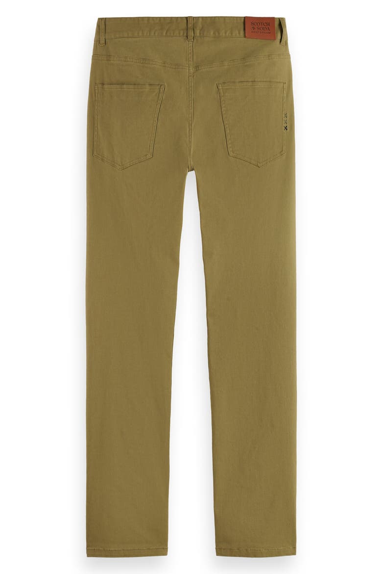 Ralston Slim Fit Five Pocket Stretch Twill Pants, Alternate, color, WASHED MILITARY