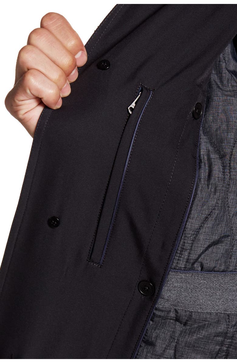 Cole Haan Solid Trench Rain Coat, Alternate, color,