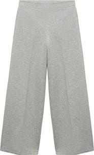MANGO High Waist Wide Leg Pants