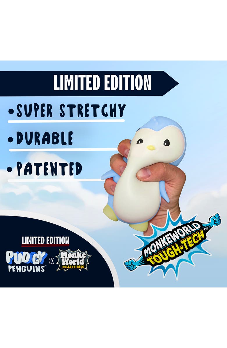 Pudgy Penguins Monkeworld Fidget Toy Blue Plush, Alternate, color, Blue