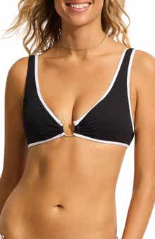 Seafolly Colorblock Ring Bikini Top