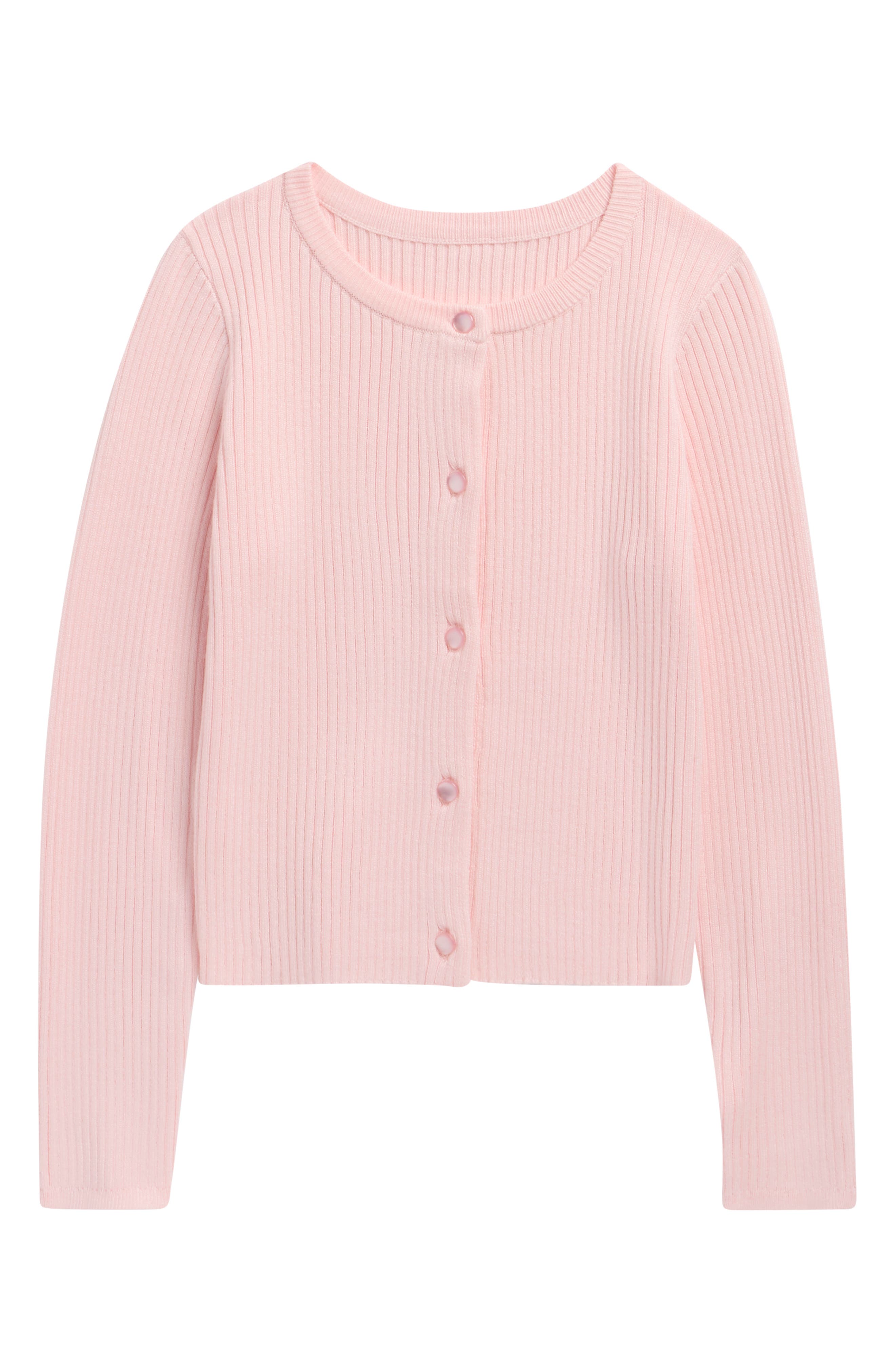 Kids' Cropped Rib Cardigan