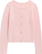 Freshman Kids' Cropped Rib Cardigan