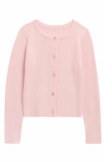 Kids' Cropped Rib Cardigan