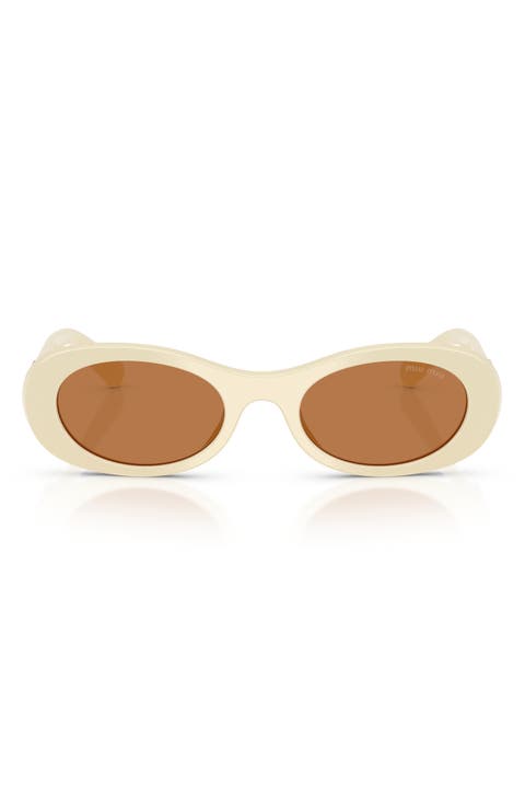 50mm Oval Sunglasses