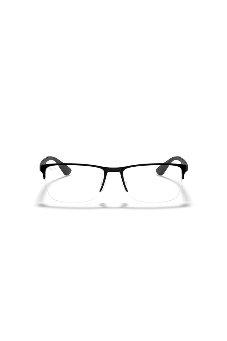 58mm Rectangle optical glasses, Alternate, color, Black