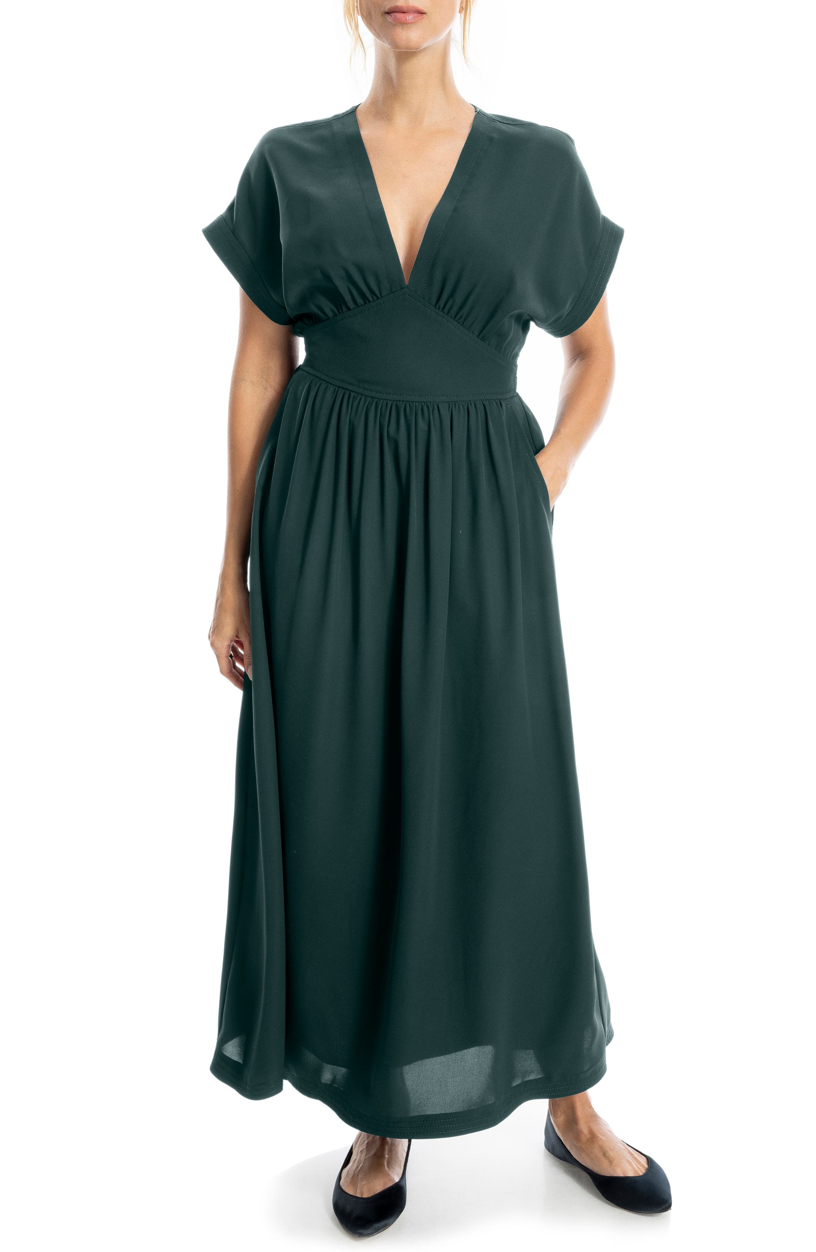 V-Neck Maxi Dress - image 3