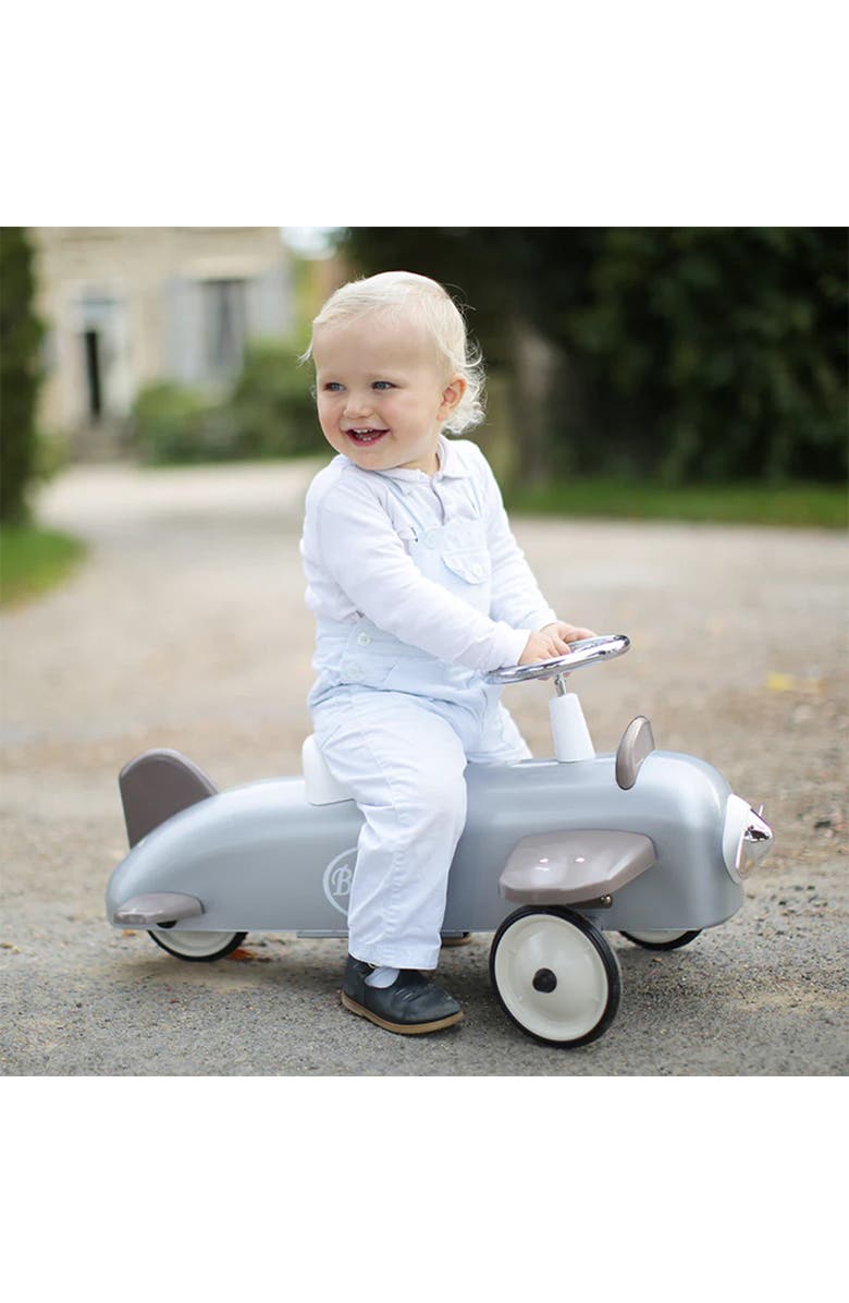 Baghera Speedster Plane Ride-On, Alternate, color, Glossy Metallic Silver
