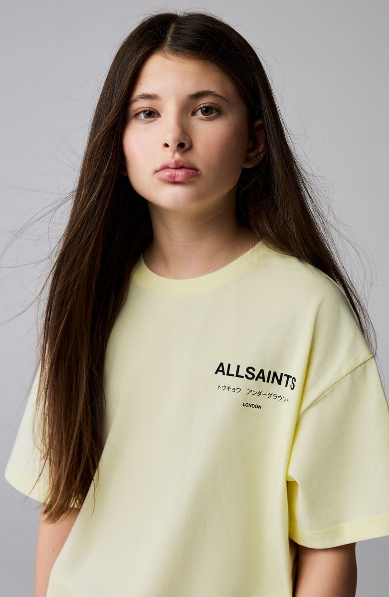 smALLSAINTS by ALLSAINTS Kids' Underground Cotton Graphic T-Shirt, Alternate, color, Yellow