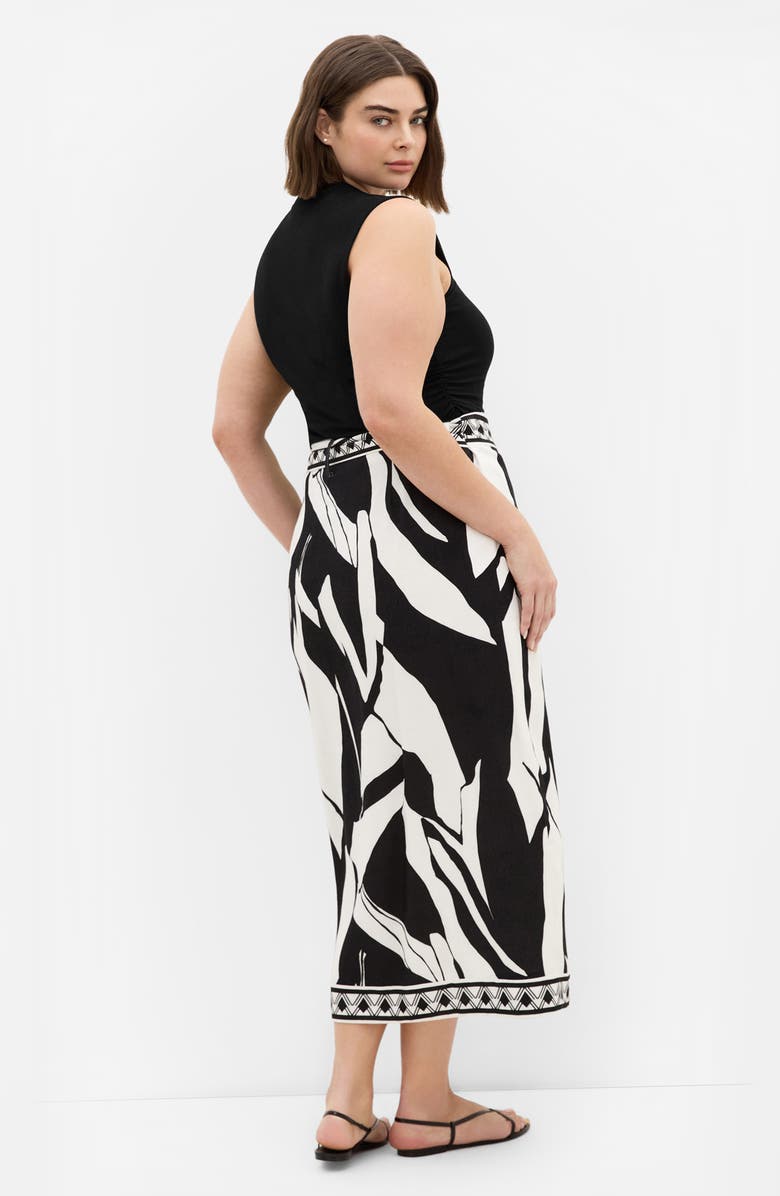 City Chic Mirage Print Wrap Maxi Skirt, Alternate, color, Mirage