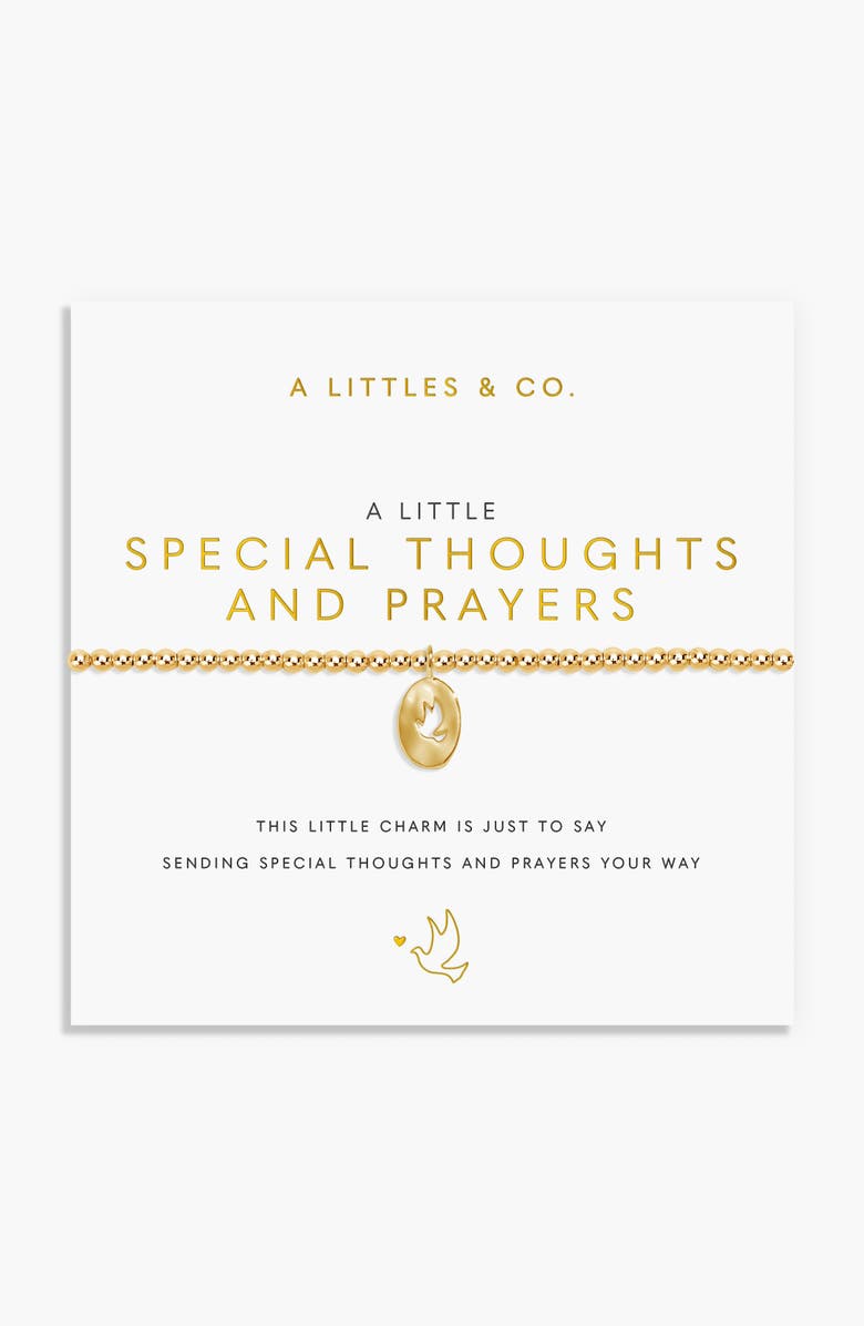 A Littles & Co. A Little 'Special Thoughts And Prayers' Bracelet, Main, color, Gold-Tone Plated