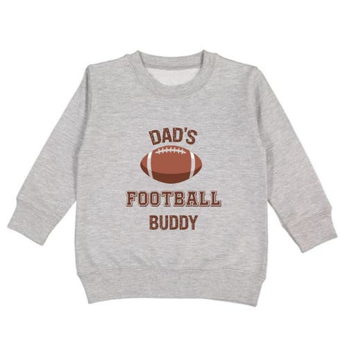 Sweet Wink Dad's Football Buddy Sweatshirt In Gray