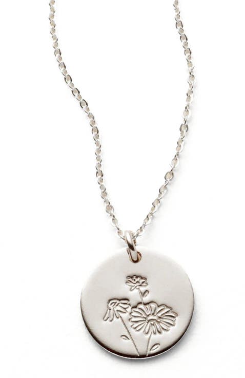 April Birth Flower Necklace
